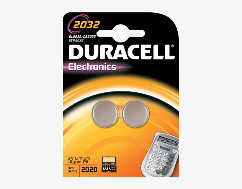 Picture Of Duracell 2032 Battery - Duracell 3v Lithium 2032 - 3v Lithium 2032, transparent png download