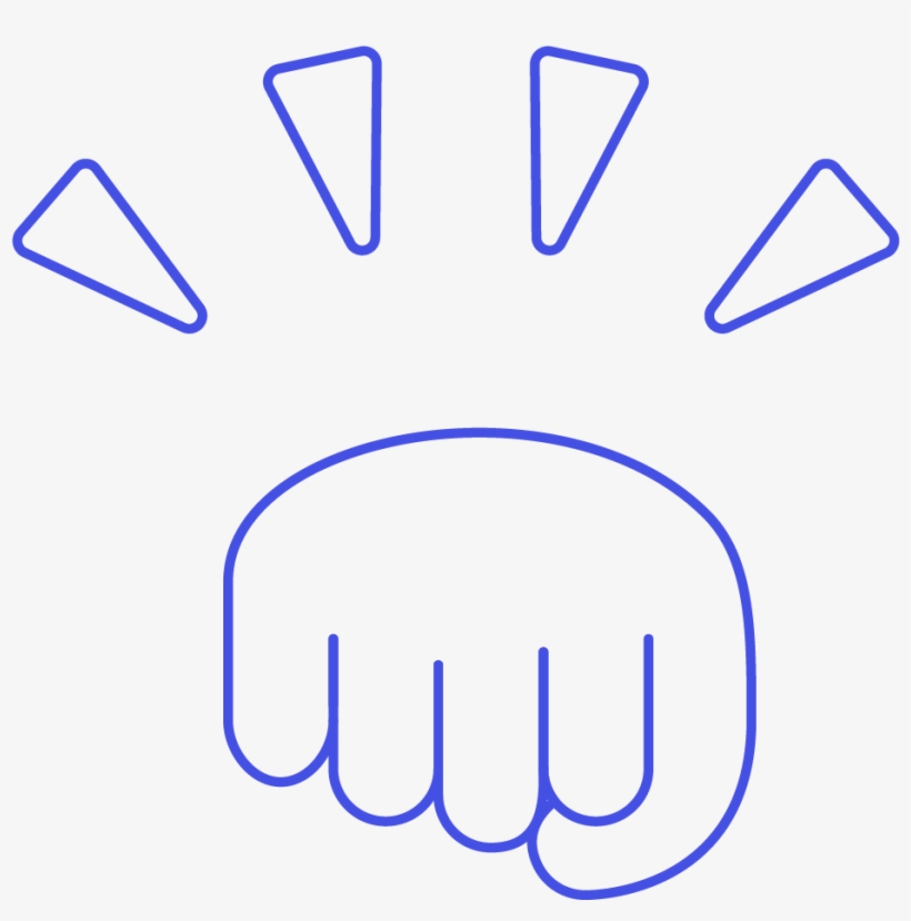 12 Hand Fist Punch - Circle, transparent png download