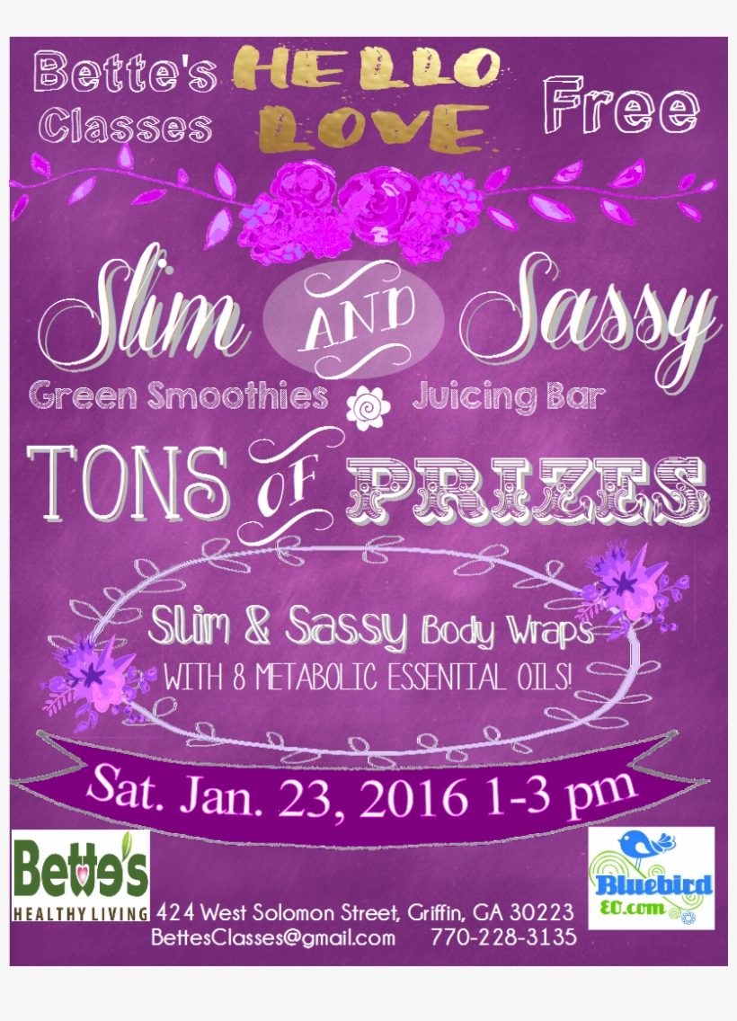 Slim And Sassy Flyer Png - Slim & Sassy Metabolic Blend 15ml, transparent png download
