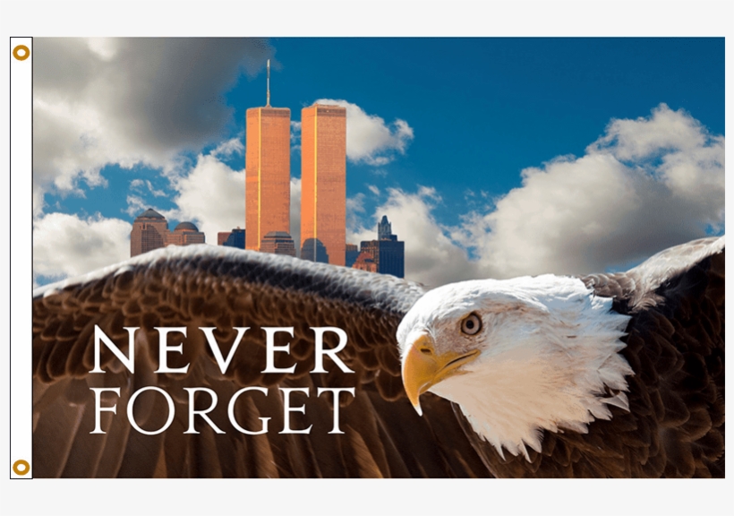 Never Forget 911 Eagle Flag - Does The Eagle Have, transparent png download