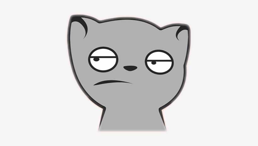 Grumpy Cat Kitten Bored Frown Angry Annoyedkitty Annoye - Rage Comic, transparent png download