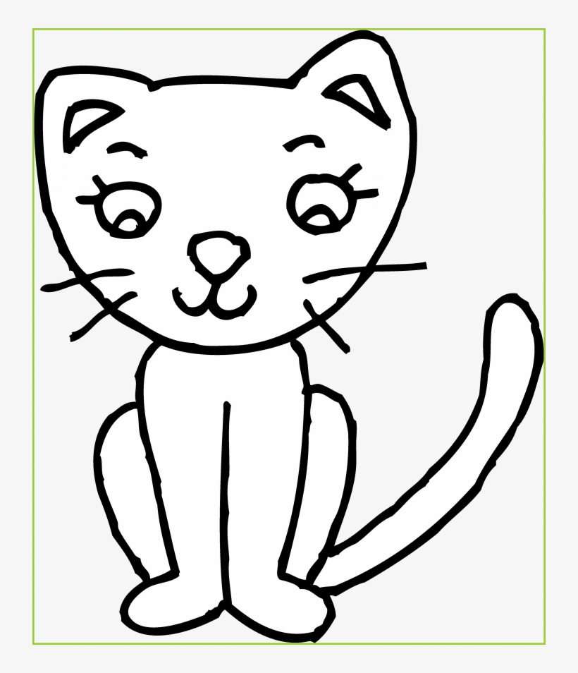 Medium Size Of Big Cat Pictures To Color Grumpy Nyan - Kitten Clip Art Black And White, transparent png download