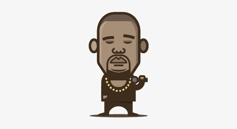 Loogmoji Of Kanye West - Kanye West, transparent png download