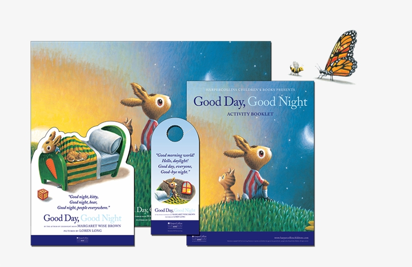 Kit Includes An Activity Booklet, Poster, Easel, And - Good Day, Good Night By Margaret Wise Brown, transparent png download