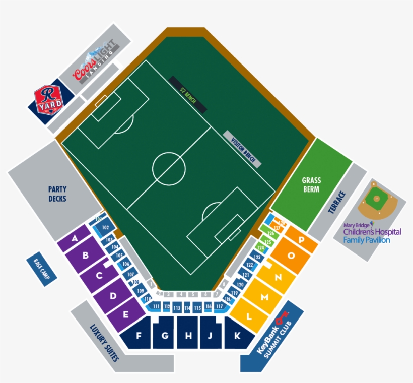 Stadium Seating - Cheney Stadium Sounders 2, transparent png download