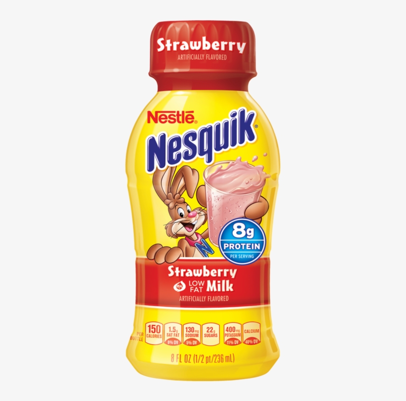 Nesquik Strawberry - Nestle Nesquik, Strawberry - 21.8 Oz, transparent png download