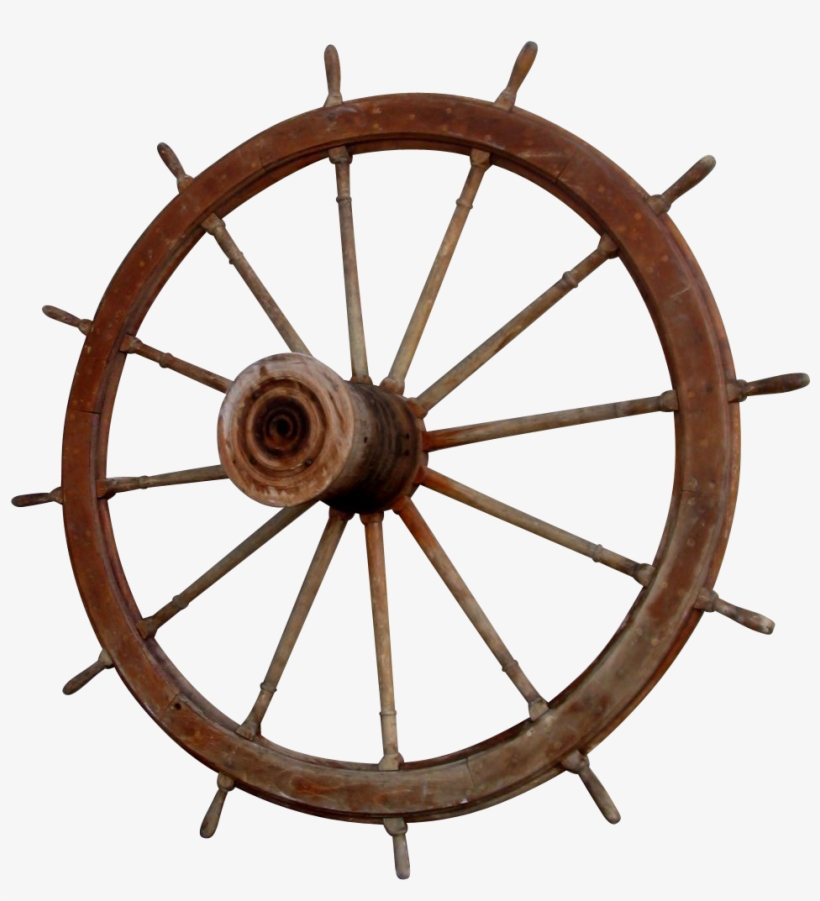 American Large River Ship's Boat Wheel - Bike And Build, transparent png download