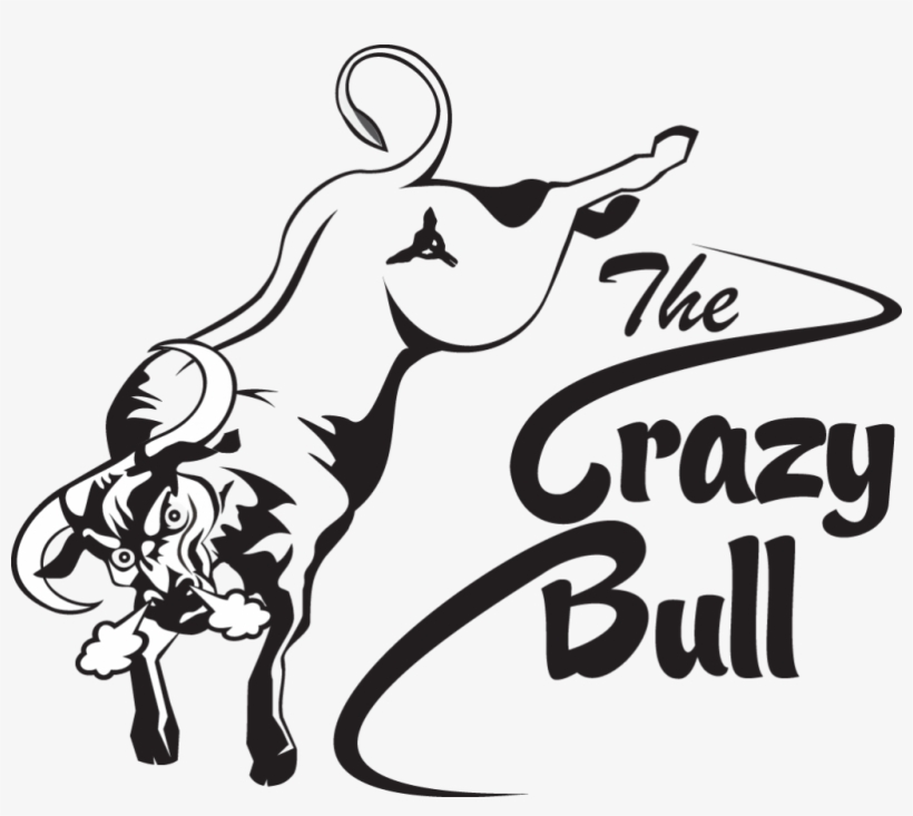 Crazy Bull Logo Black - Crazy Bull, transparent png download