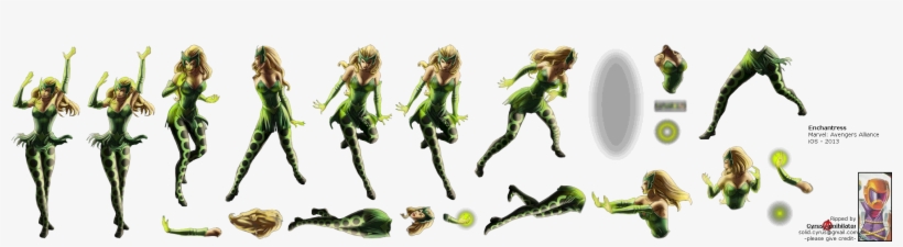Click To View Full Size - Marvel Avengers Alliance Enchantress, transparent png download