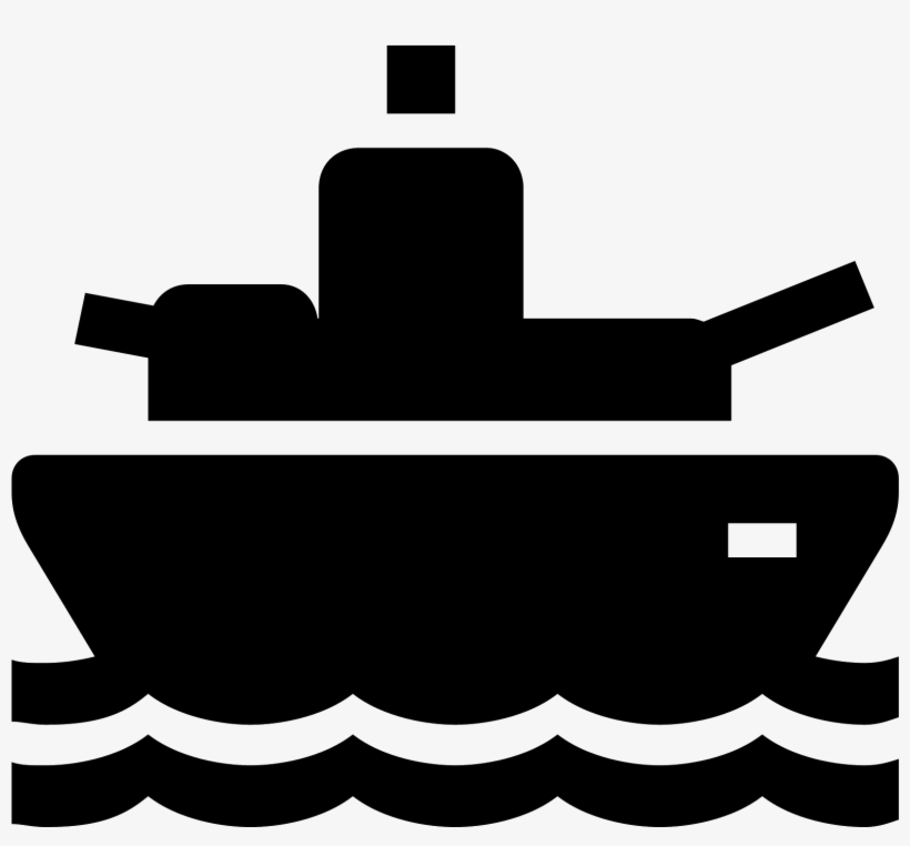 A Battleship Icon Is A Ship Out On The Water, But The - Icon Transparent Background Battleship, transparent png download