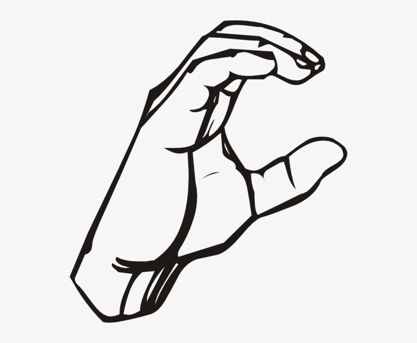 Sign Language Letter C, transparent png download