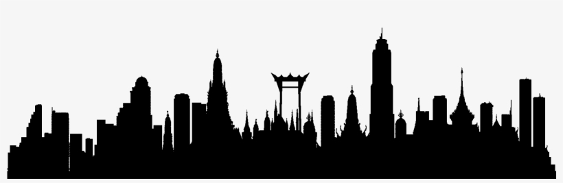 Bangkok - Bangkok Skyline Silhouette Png, transparent png download