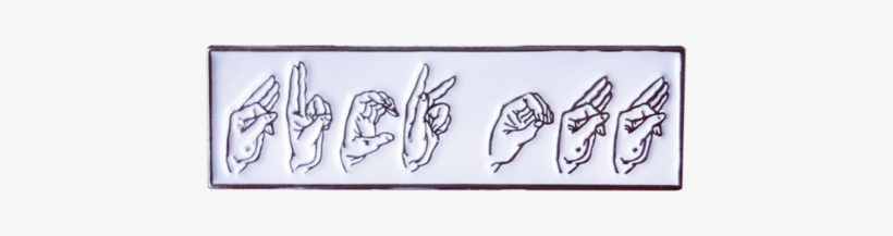 Fuck Off Sign Language Pin - Fuck, transparent png download