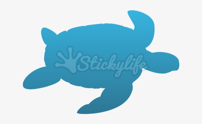 Sea Turtle Clipart Vinyl - Sea Turtle Silhouette, transparent png download