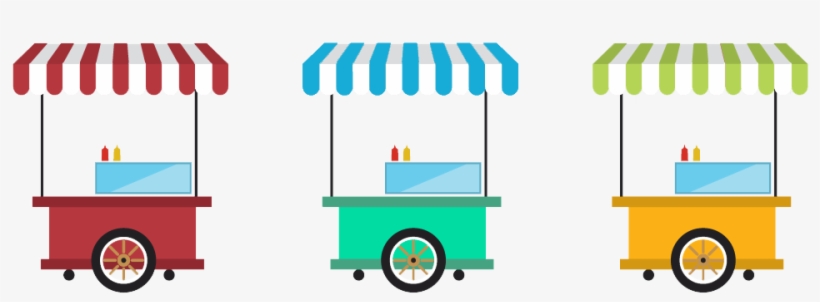Vendors - Street Cart Free Download Vector, transparent png download