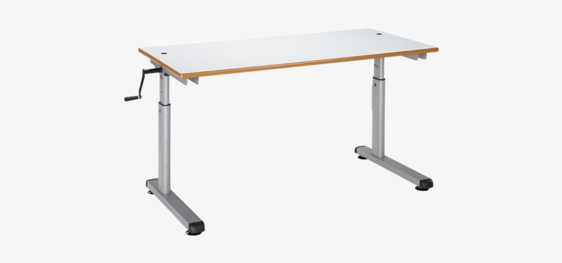 Height Adjustable Student Desk Manual Crank Handle - Height Adjustable School Desk, transparent png download