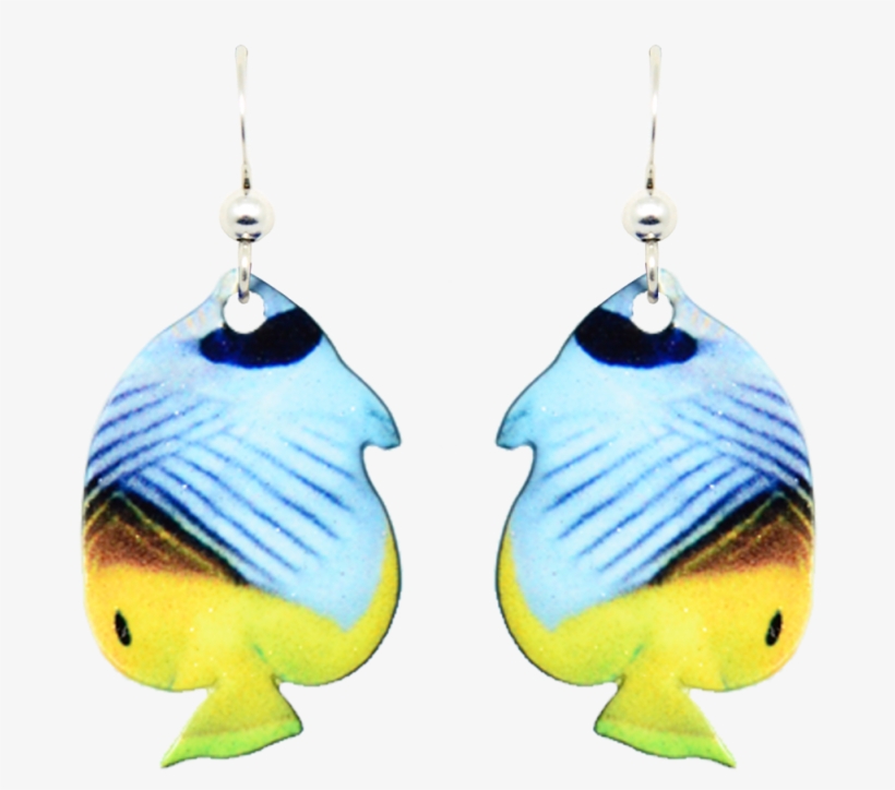 Butterfly Angelfish - Earrings, transparent png download