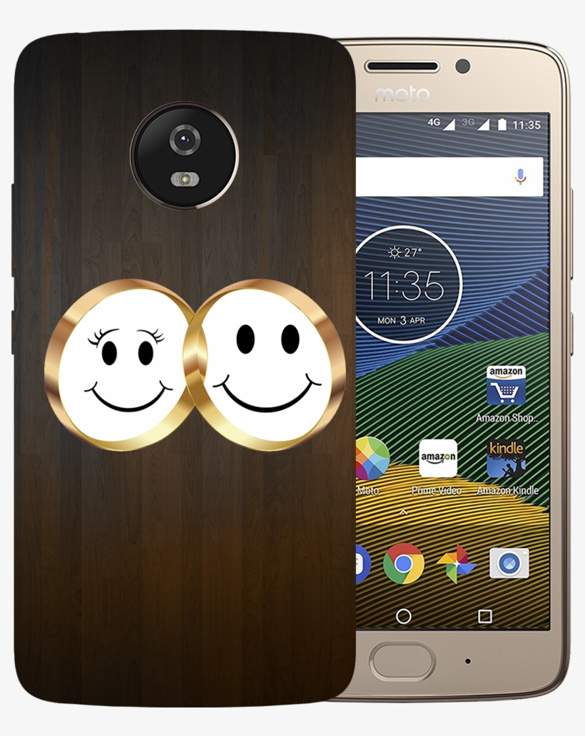 Smiling Face Printed Case Cover For Motorola G5 By - Moto G5 (3gb, Fine Gold), transparent png download