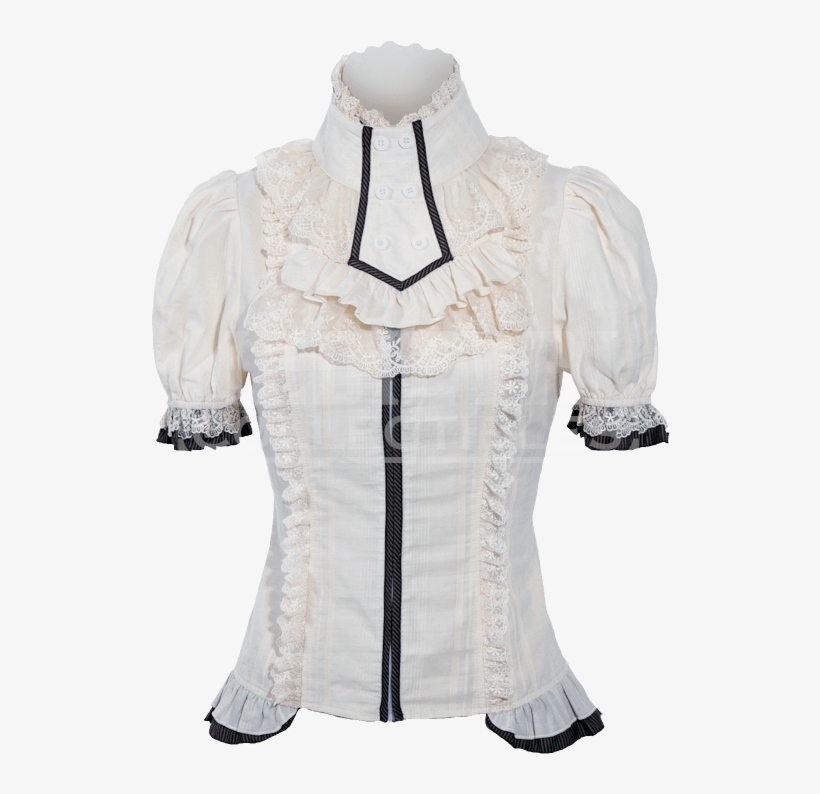 Steampunk Innocent Maidens Ladies Top With Ruffles, transparent png download