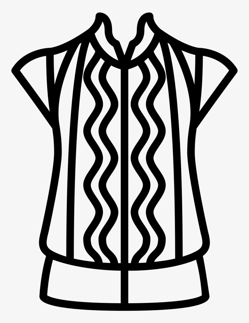 Chiffon Suffle Blouse Comments - Icono De Blusas Png, transparent png download