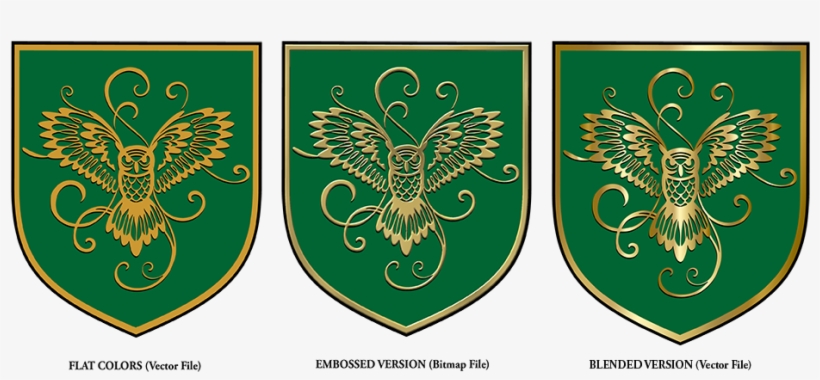 Flat, Embossed, And Blended Versions - Chestnut Gilt Cream Gilt Cream (gold), transparent png download
