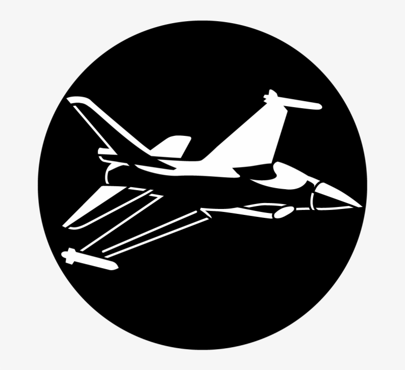 Aircraft Military Plane - Apollo Aircraft Military Plane Steel Gobo Ms-3404, transparent png download