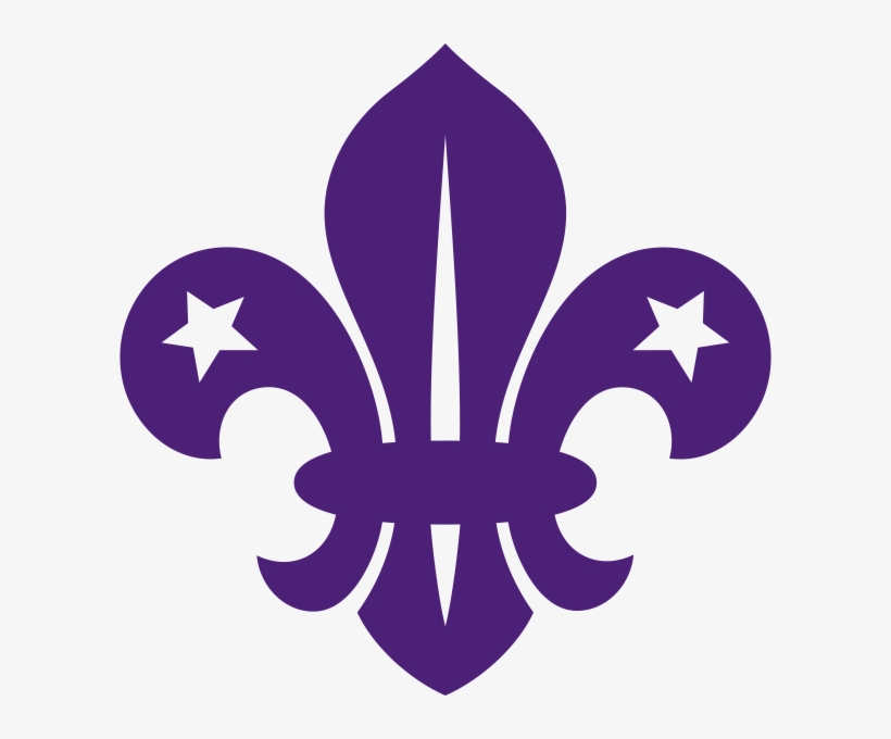 Fleur De Lis Purple Rgb 77 33 - Scout Fleur De Lys, transparent png download