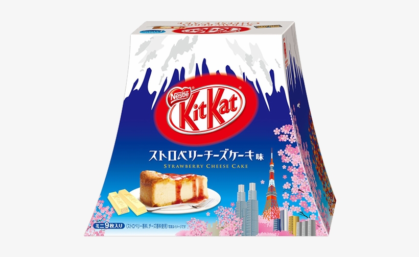 Kit Kat Mount Fuji Strawberry Cheesecake Flavor - Kit Kat Mont Fuji, transparent png download