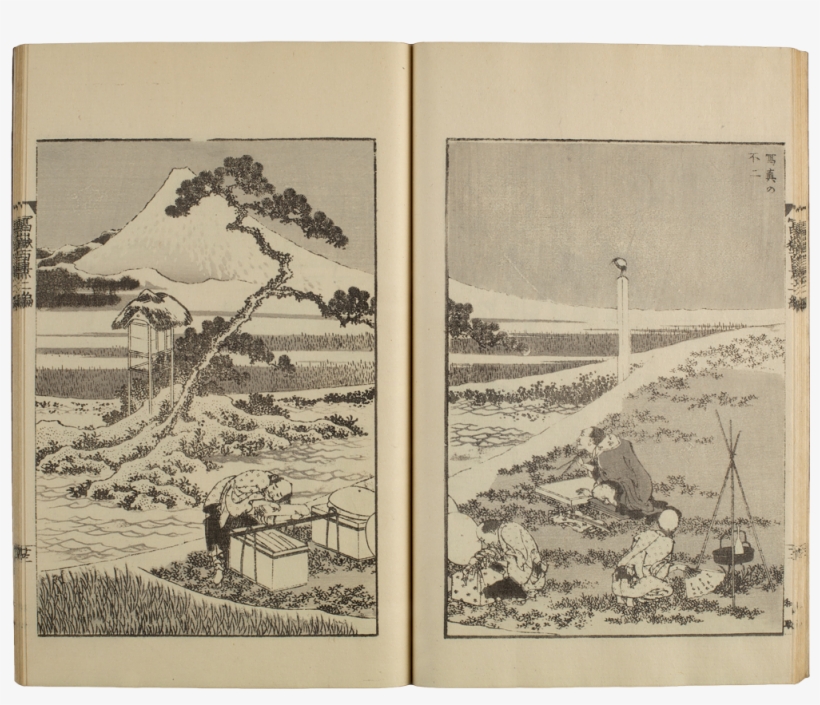 An Album Of Woodcuts “one Hundred Views Of Mount Fuji - Sto Widoków Góry Fuji, transparent png download