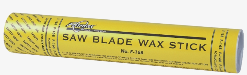 Saw Blade Wax Stick Grade F-168 - Label, transparent png download