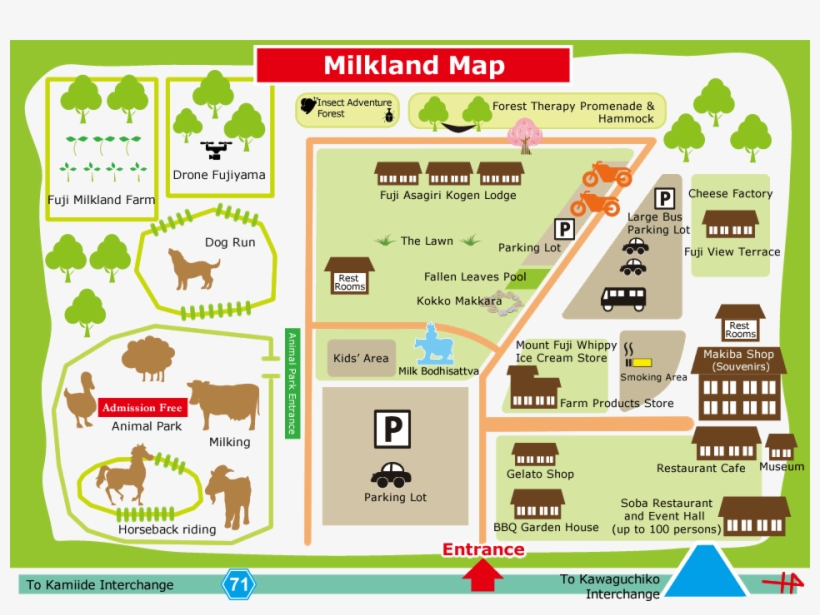 Enjoy The Closest Dairy Farm To Mount Fuji - Fuji Milk Land, transparent png download