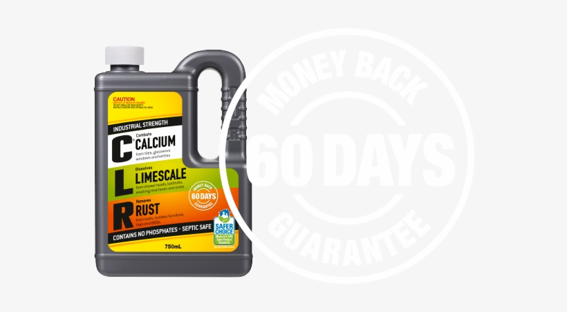 60 Day Guarantee - Jelmar B2201809 Calcium, Lime & Rust Remover, 28-oz., transparent png download