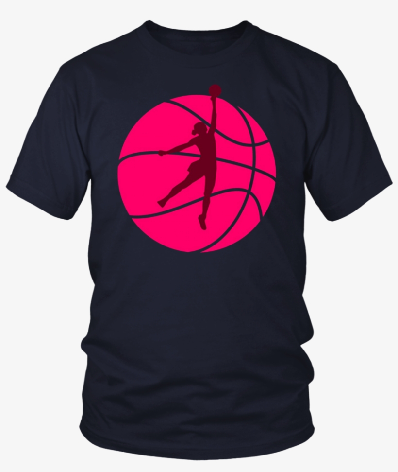 Female Basketball Players Dunks T-shirt - Larry Bernandez T Shirt, transparent png download