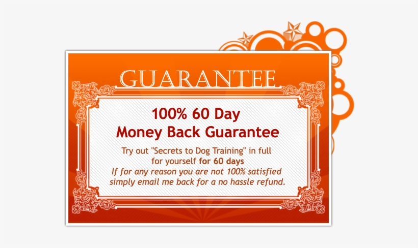 100% 60 Day Money Back Guarantee - 60 Day Money Back Guarantee, transparent png download