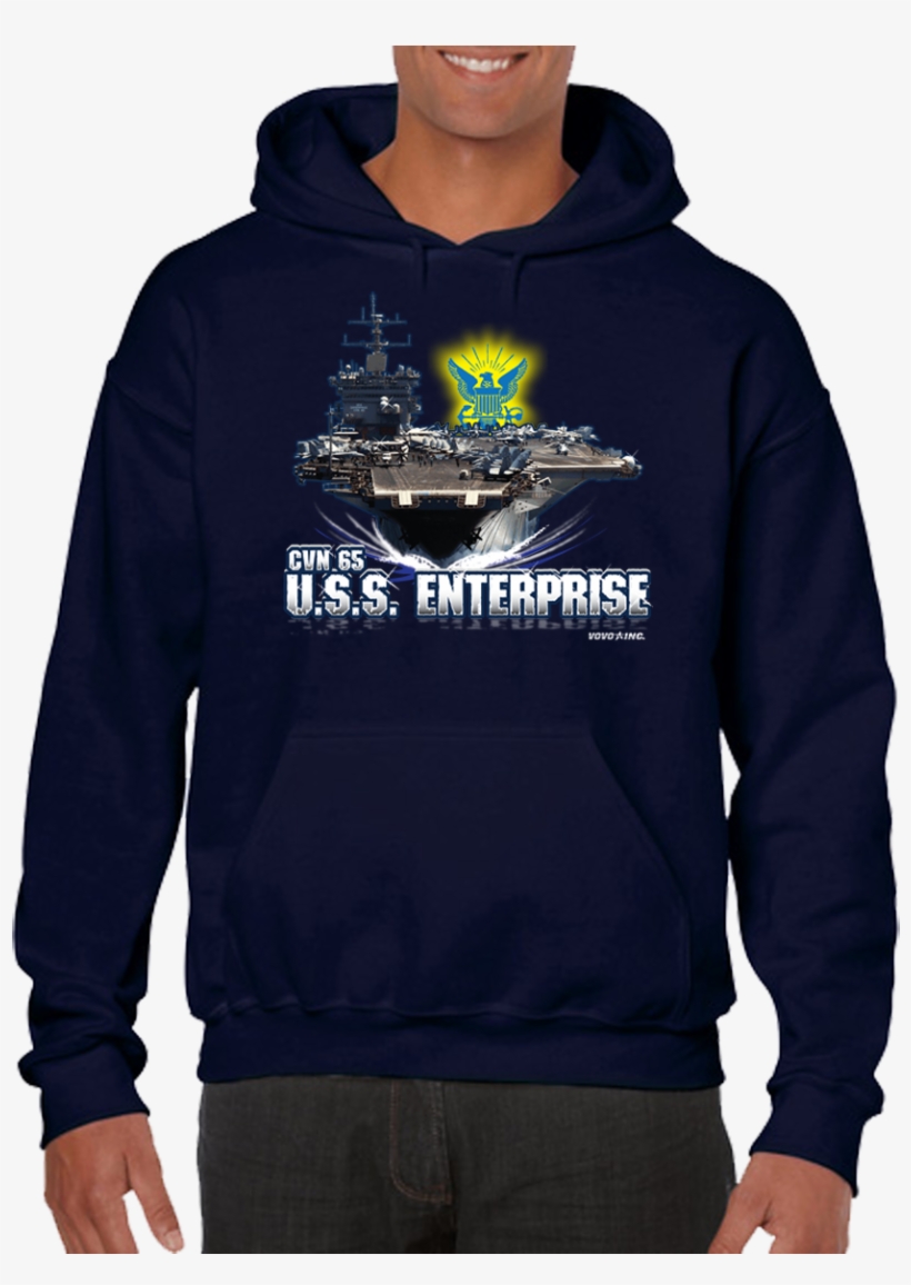 Uss Enterprise Cvn-65 Big E Aircraft Carrier Hoodie - Funny Little Dog Talk To Paw Hooded Sweat Shirt, Medium, transparent png download
