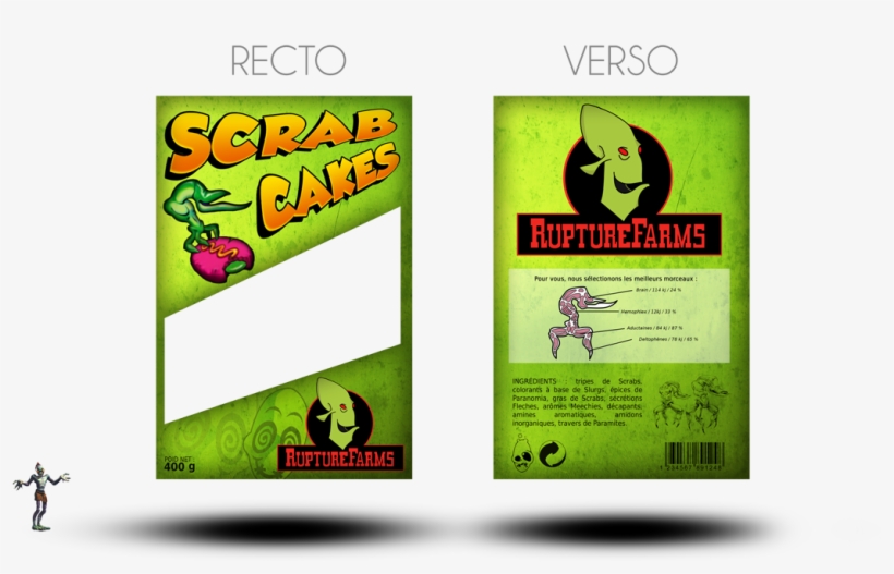 Scrab Cakes Packaging By Lunaricecream-d4l407h - Scrab Cakes, transparent png download