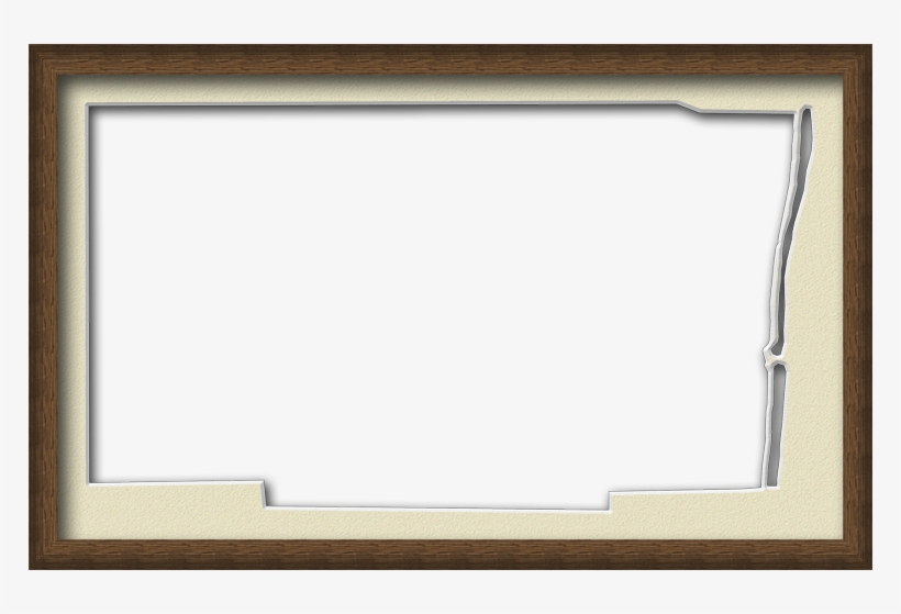A Map Of Broward With A Wood Picture Frame With A Cream - Broward County, Florida, transparent png download
