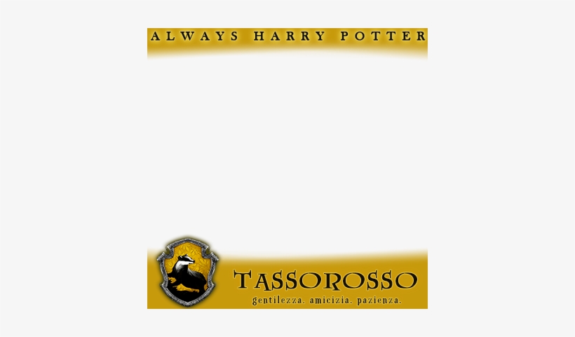 Se Anche Tu Fai Parte Della Casa Tassorosso Di Hogwarts - Hufflepuff Crest, transparent png download