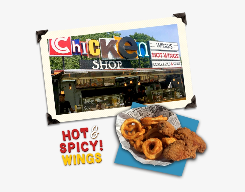 Serves A Delicious Choice Of Fried, Breaded Chicken, - Onion Ring, transparent png download