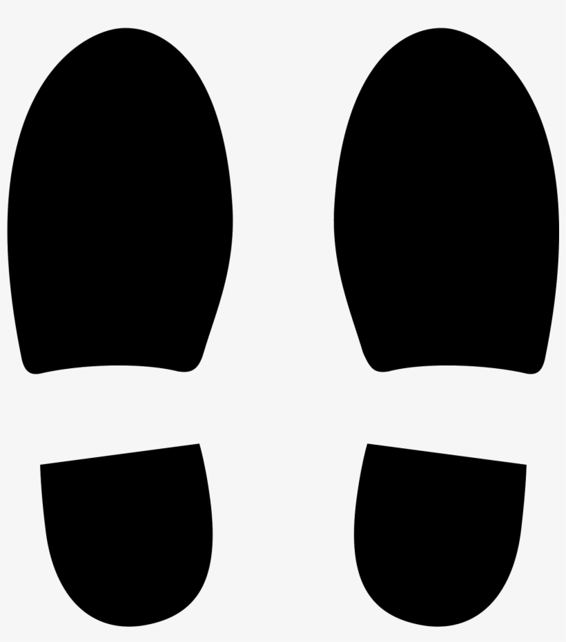 This Icon Represents Two Pictures Of The Soles Of Shoes - Shoe Footprints, transparent png download