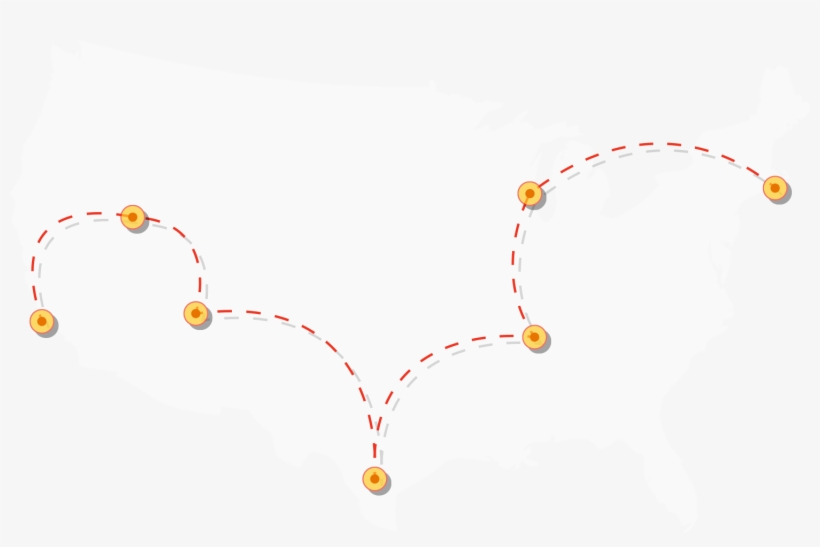 There's More Time For That Classic, Sun-shining, Sausage - Map Of Usa White Silhouette, transparent png download