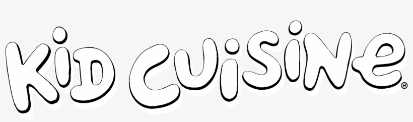 Kid Cuisine Logo Black And White - Calligraphy, transparent png download