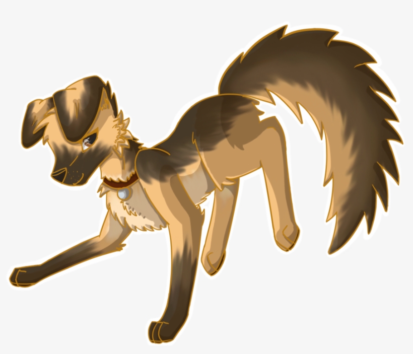 Drawn German Shepherd Mean - German Shepherd Drawings Animated, transparent png download