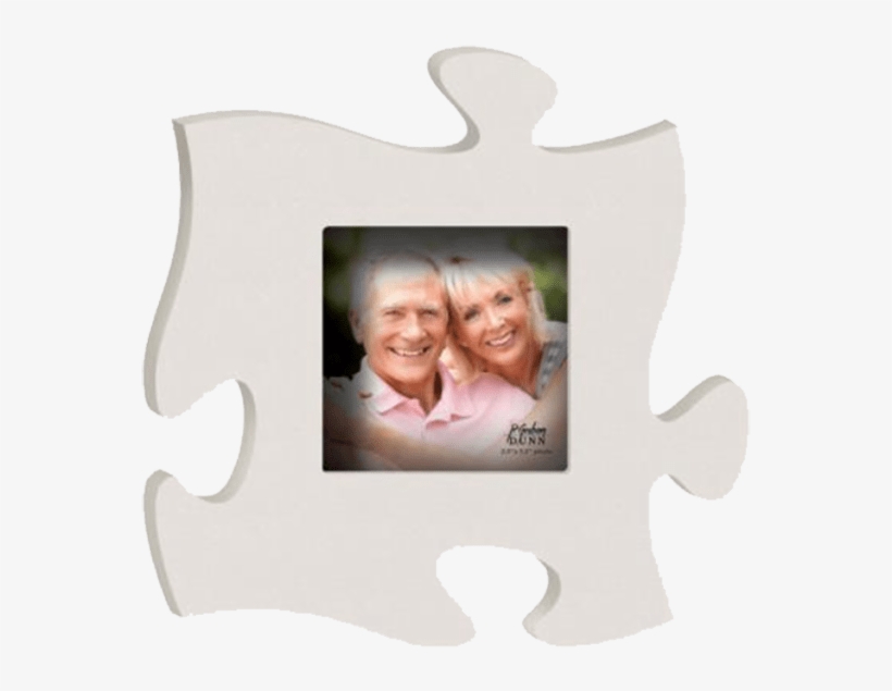 Puzzle Piece Frame-white - Grandparents Personalized 4" X 6" Picture Frame, transparent png download
