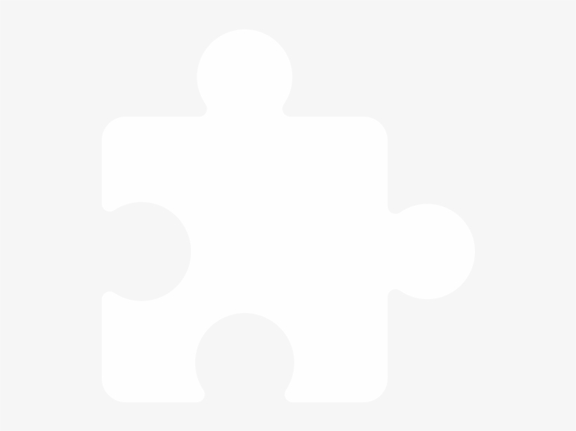 Scalable - Puzzle Pieces White Border, transparent png download