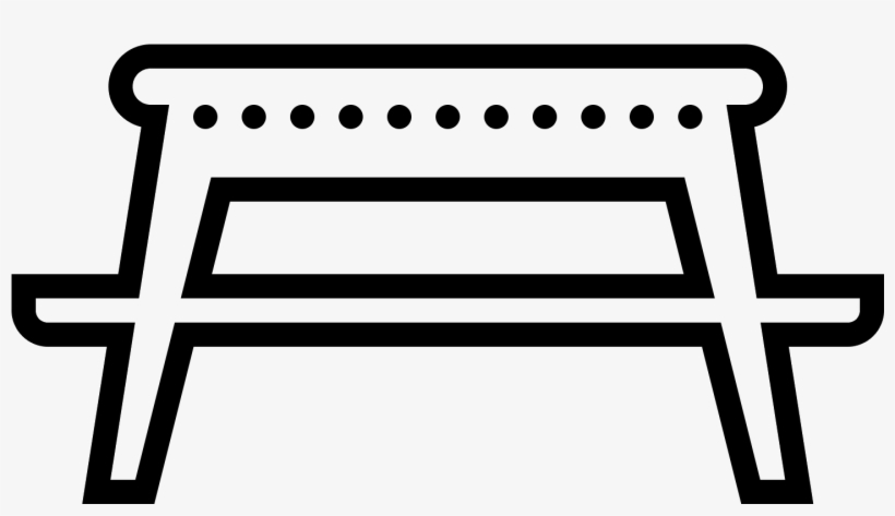 Picnic Table Icon - Icon, transparent png download