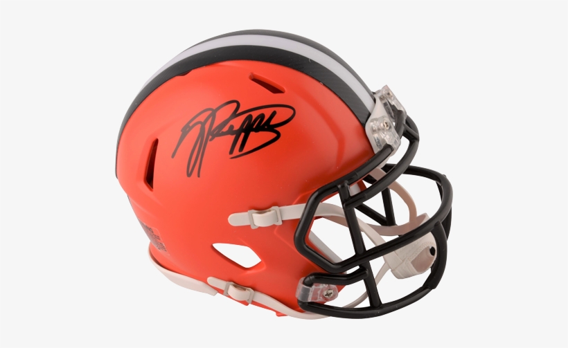 Jabrill Peppers Autographed Cleveland Browns Mini Helmet - Browns Mini Helmet, transparent png download
