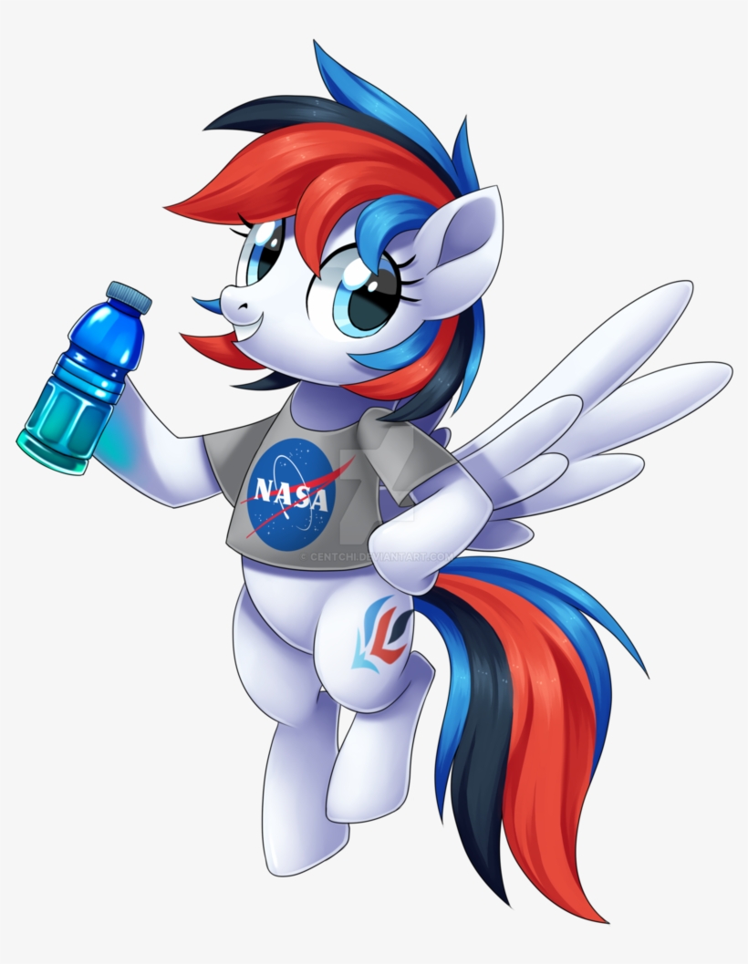 Centchi, Bottle, Clothes, Female, Mare, Nasa, Oc, Oc - Nasa, transparent png download