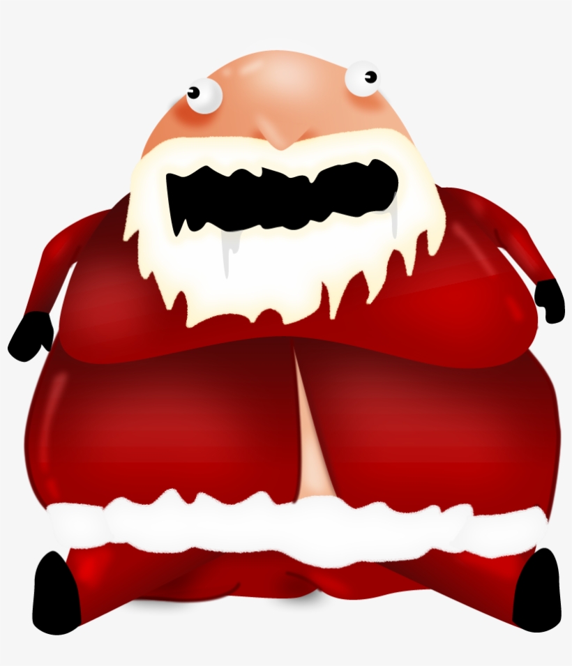 Santa Big V=1384457652 - Humour, transparent png download