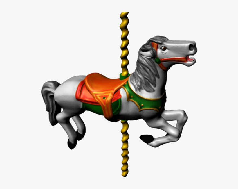Worried Carousel Horse - Horse, transparent png download